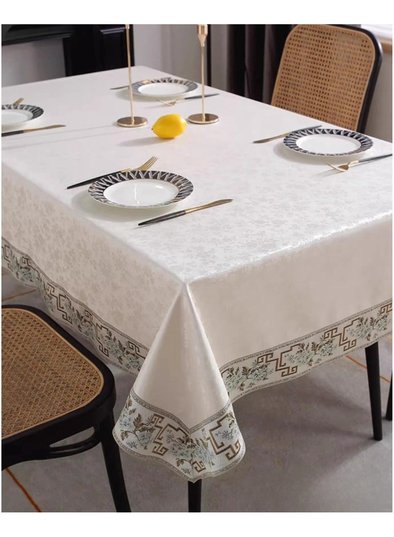 EBMINI New Waterproof Oil Resistant Heat-Resistant Washable PU Tablecloth  - Image 2
