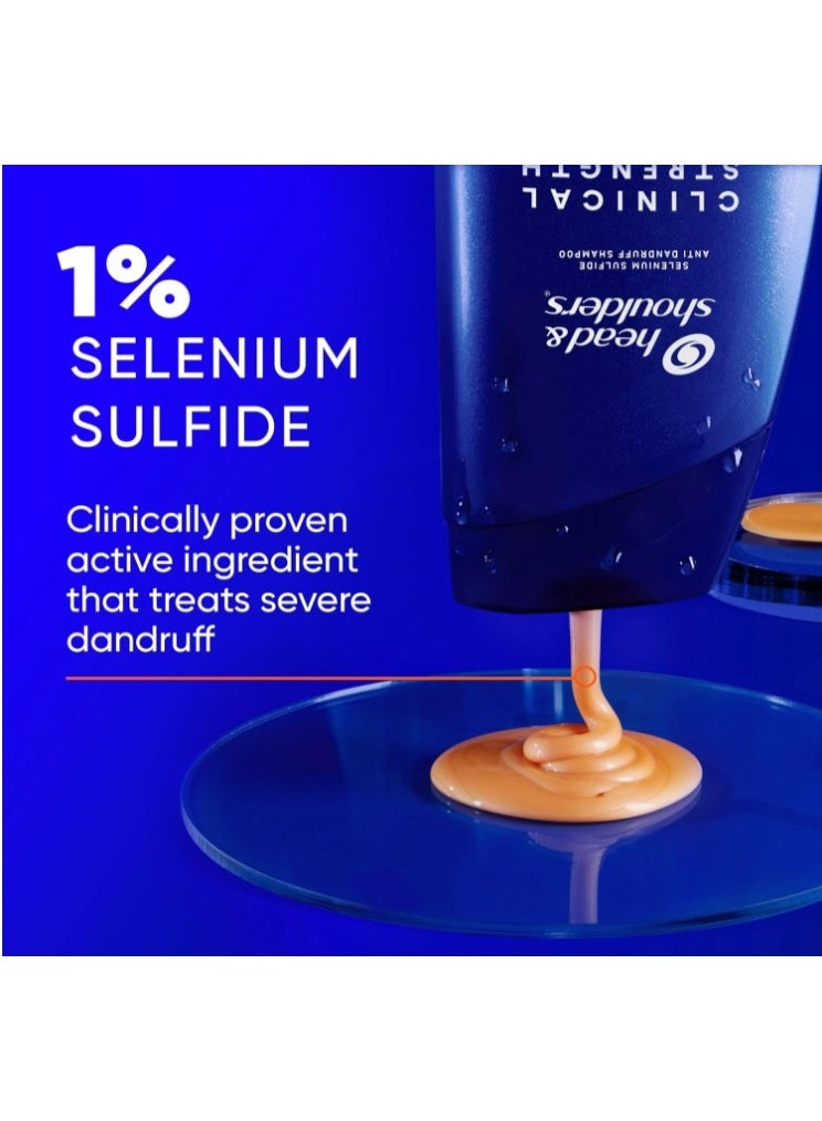 Head & Shoulders Clinical Strength Anti Dandruff Shampoo for Severe Dandruff & Dry Scalp With 1% Selenium Sulfide 400ml - Image 5