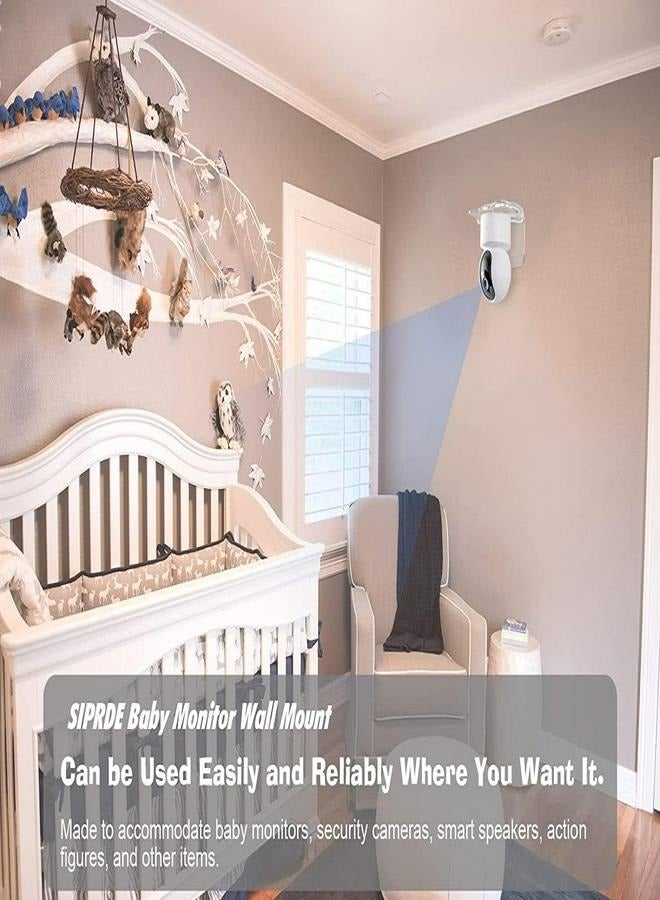 Clear Acrylic Wall Mount Shelf Set for Security Cameras and Small Devices - 3-Pack, Easy Installation, Space-Saving Design - Image 2