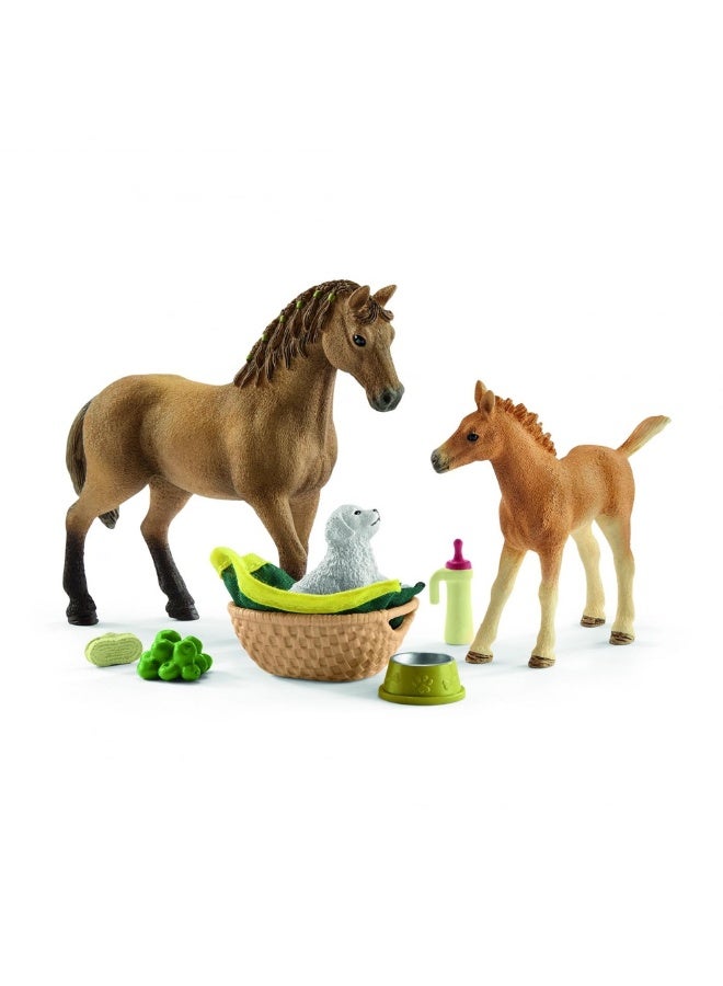 Schleich Horse Club Sarah’s Baby Animal Care Set - Image 1