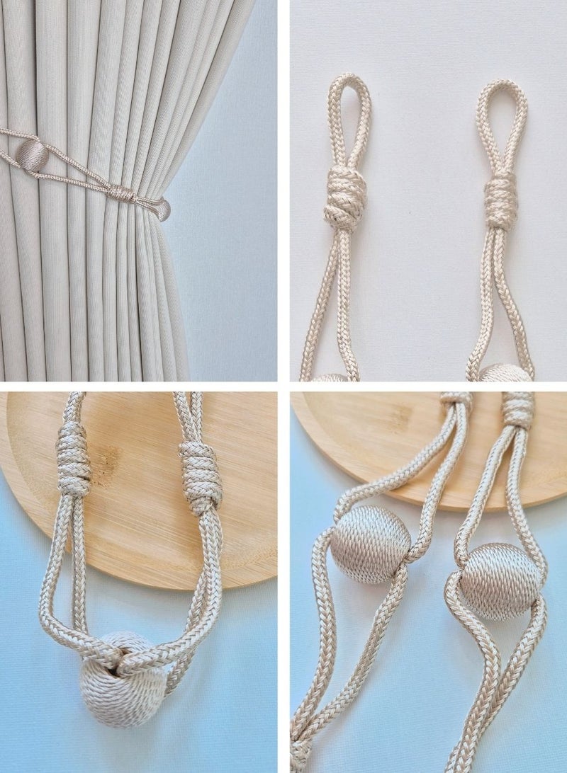 QBAID رباط ستارة / حامل ستائر – تصميم سهل للّف وترتيب الستائر بشكل أنيق - Image 4