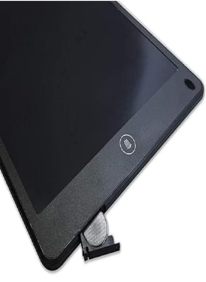 12-inch LCD writing tablet with smart pen for handwritten writing, suitable for family, school, office, and a writing board for both children and adults. It features an erase lock button, an innovative logo drawing board for electronic writing, and digital drawing – simple (black).