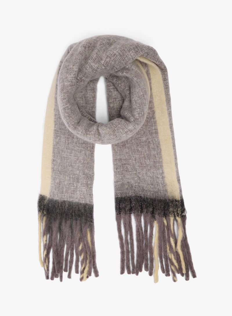 ELLA Soft Fluffy Tassel Scarf - Image 1