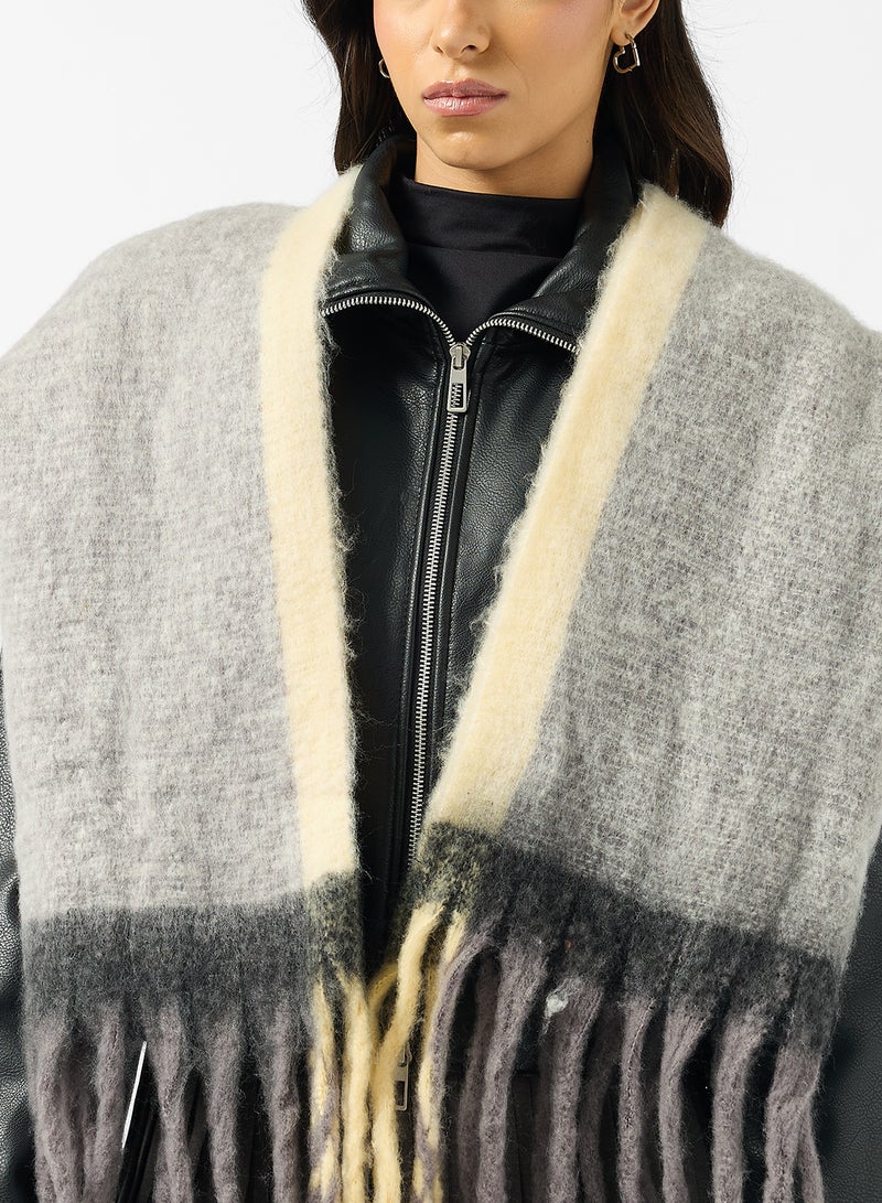 ELLA Soft Fluffy Tassel Scarf - Image 4