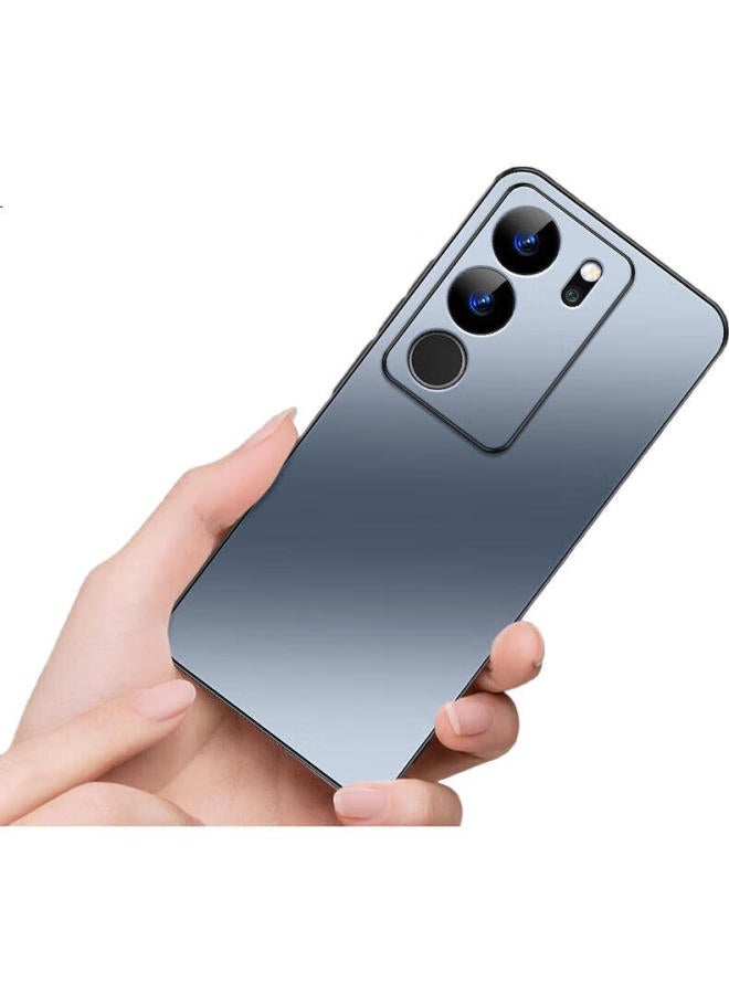 Shangsu Shang Su Vivo S17 Pro Phone Case, Full Coverage Lens Protection Ag Frosted Anti-drop Soft Shell, Vivo Simple Business Style Men And Women Shell, Graphite Black - Image 3