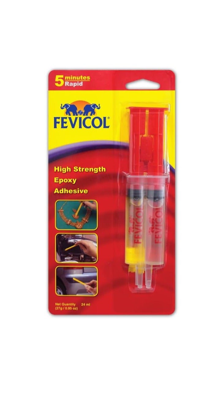 Fevicol Rapid Epoxy Adhesive Two-Component Fast-Setting Adhesive For Fixing Ceramics Glassware Marble Countertops Pvc Pipes Wood Repairs 24 ml Pack - Image 2