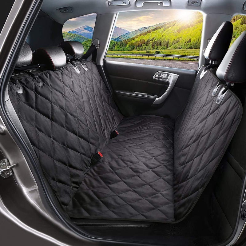 PAWSOME Dog Car Seat Cover, Waterproof & Scratch Proof & Nonslip Back Seat Cover, Dog Travel Hammock with Seat Anchors, Machine Washable, Durable, Universal fits All Cars, Pet Cover(Black) (For sedan and SUV) - Image 5