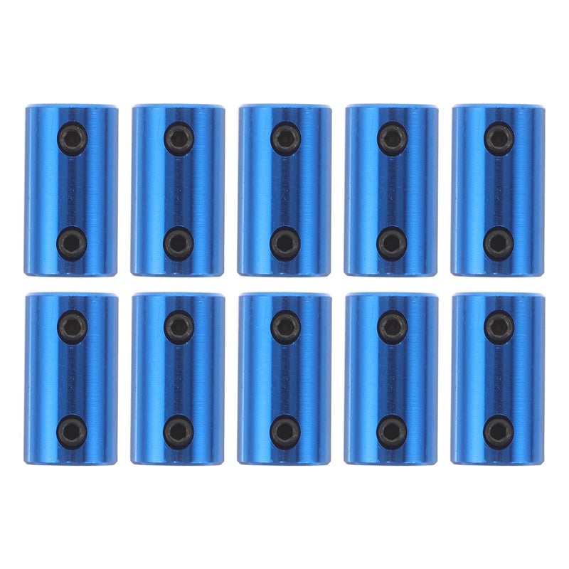 Generic 10pcs Aluminum Alloy Shaft Coupler for 3D Printer Stepper Motor Coupling Rigid Clamping Joint Robot Connector DIY Accessories 8x8mm - Image 1