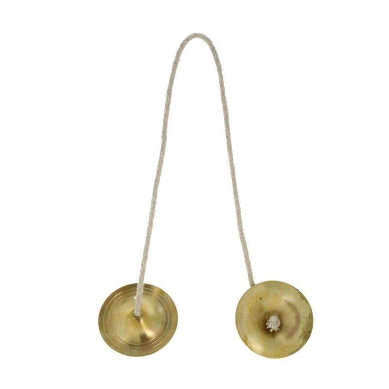 MAYAPURI Manjira/Karatalas Musical Instrument for Hand Cymbals Bhajan, Kirtan, Harinaam - Image 2