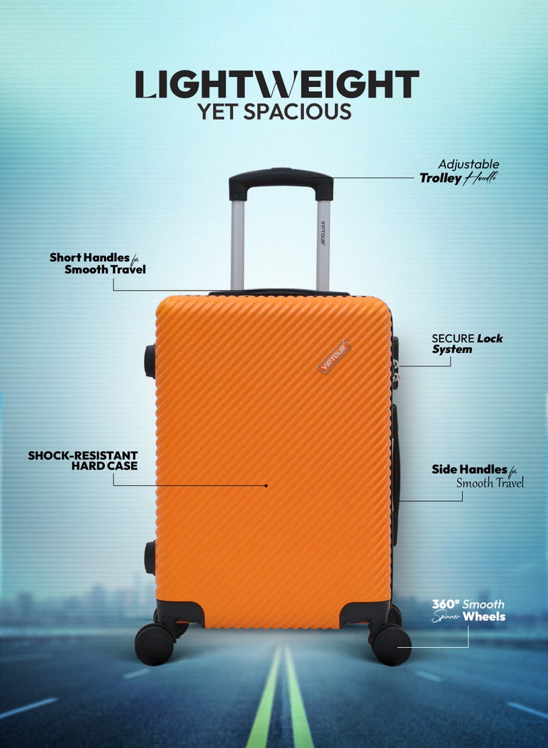 فيبتور حقيبة سفر بأربع عجلات دوارة وجوانب صلبة مع قفل أرقام - Image 2