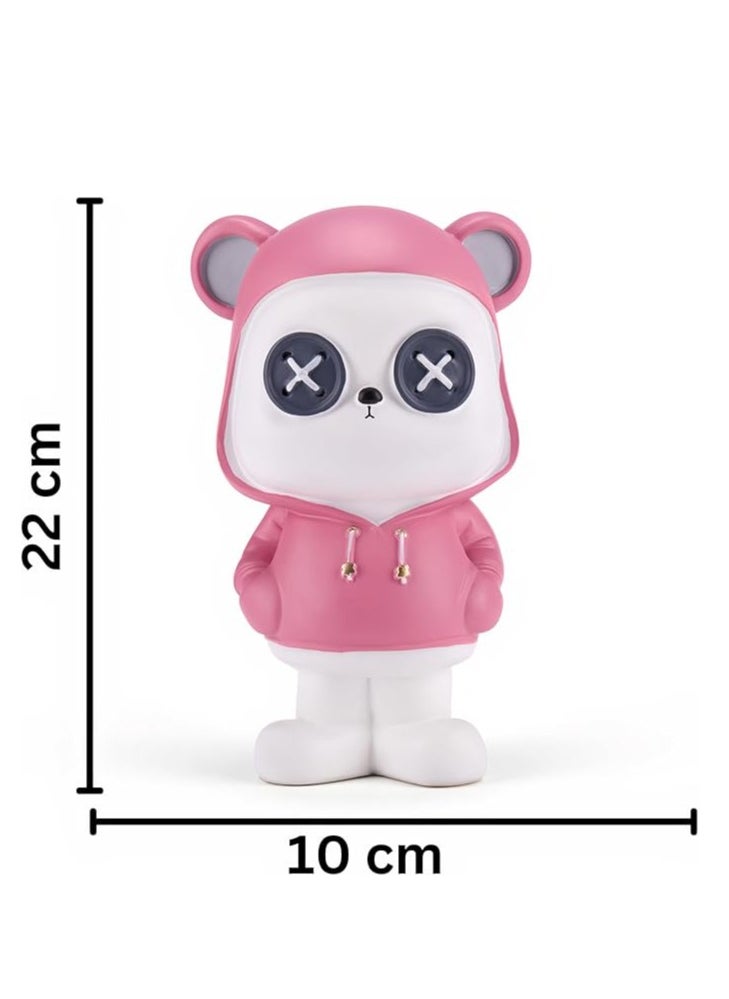 WISHWIND Pink Cool Panda with Hoodie Piggy Bank (Small) – Fun and Stylish Panda-Shaped Money Box for Kids, Teens, and Collectors, Perfect for Saving and Decorative Display - pzsku/Z4F2109C9FB541C9E1E27Z/45/1741012777/11abce00-8158-409f-93fc-1ed12587fea6