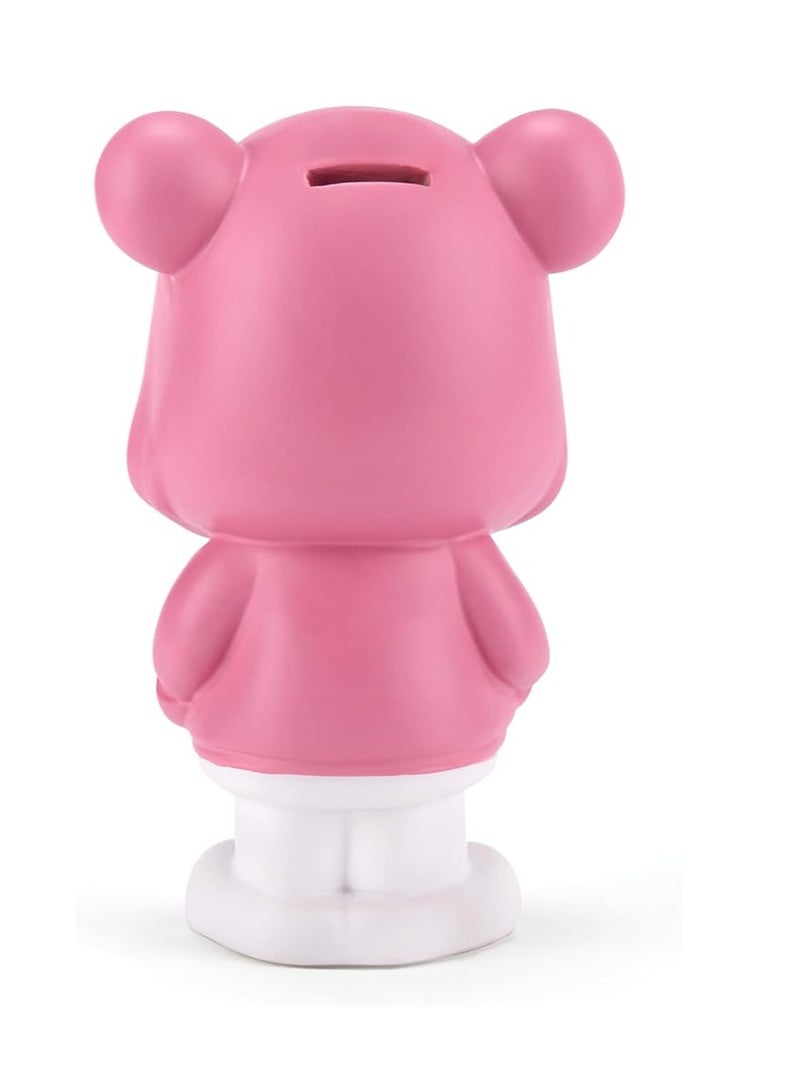 WISHWIND Pink Cool Panda with Hoodie Piggy Bank (Small) – Fun and Stylish Panda-Shaped Money Box for Kids, Teens, and Collectors, Perfect for Saving and Decorative Display - Image 4