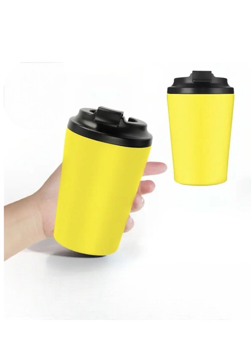 Yellow Thermal Travel Coffee Mug 