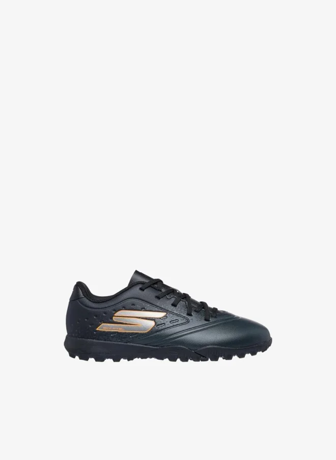 SKECHERS Boys Jr Youth Tf Lace-Up Football Turf Shoes - 252061L-Bkor-Cp