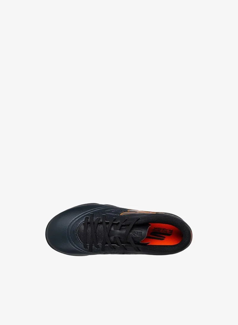 SKECHERS Boys Jr Youth Tf Lace-Up Football Turf Shoes - 252061L-Bkor-Cp
