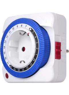 NIBEMINENT Plug-In Timer Switch White/Blue/Black  - Image 1