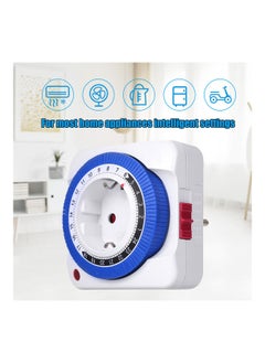 NIBEMINENT Plug-In Timer Switch White/Blue/Black  - Image 2
