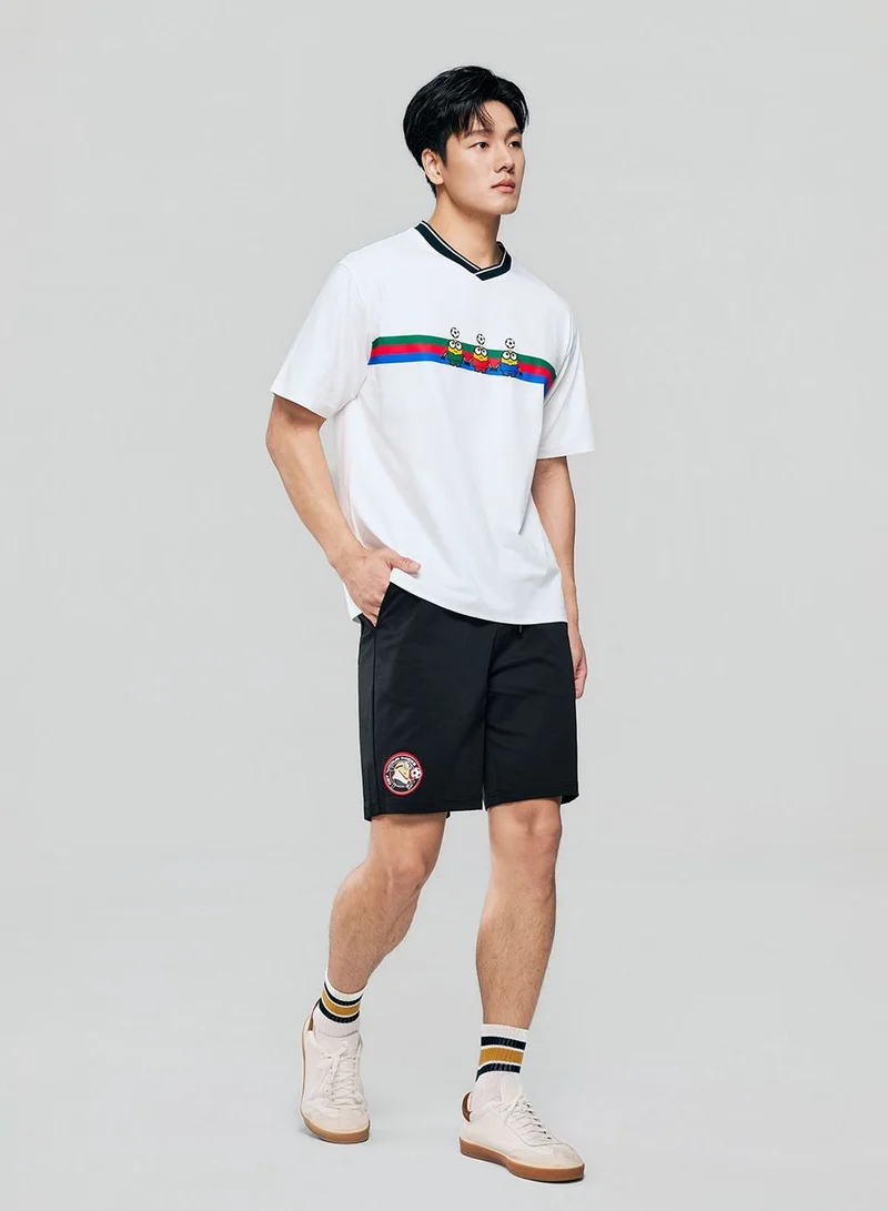 GIORDANO Men Relaxed Minions V-Neck Jersey Tee