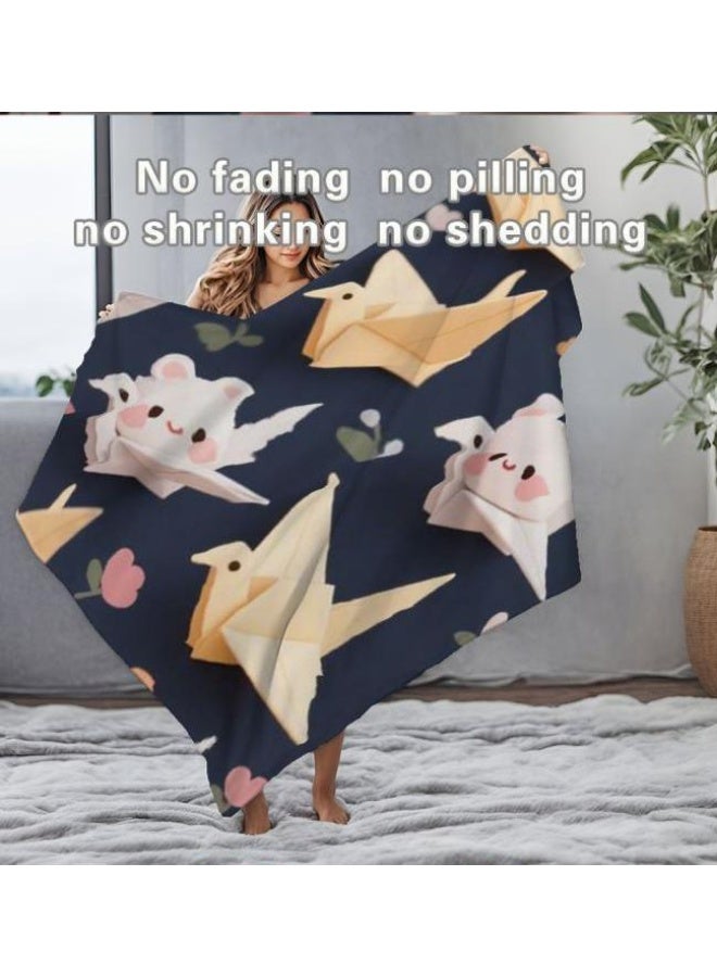 general Baby and children's cartoon flannel thin blanket (warm and comfortable, suitable for sleep, games) 70cm*100cm - Image 3