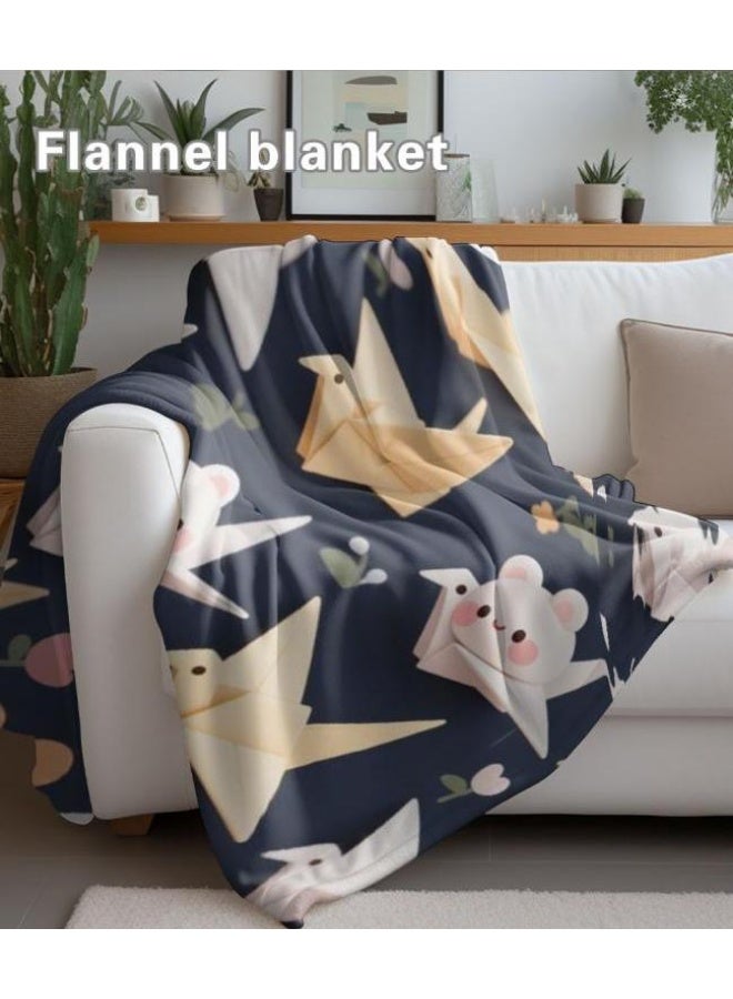 general Baby and children's cartoon flannel thin blanket (warm and comfortable, suitable for sleep, games) 70cm*100cm - Image 5