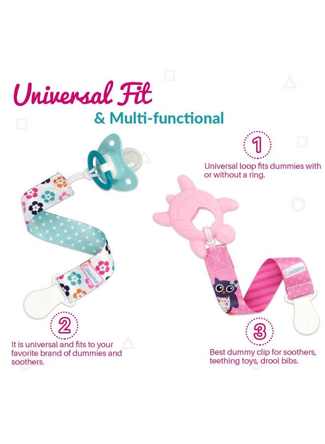 Liname Neutral Pacifier Clip 3 Pack Pacifier Clips For Boys & Girls Binky Holder Soothie Paci Clip Binkie Clip Unisex Pacifer Clip Baby Pacifier Clip And Pacifier Holder - Image 4
