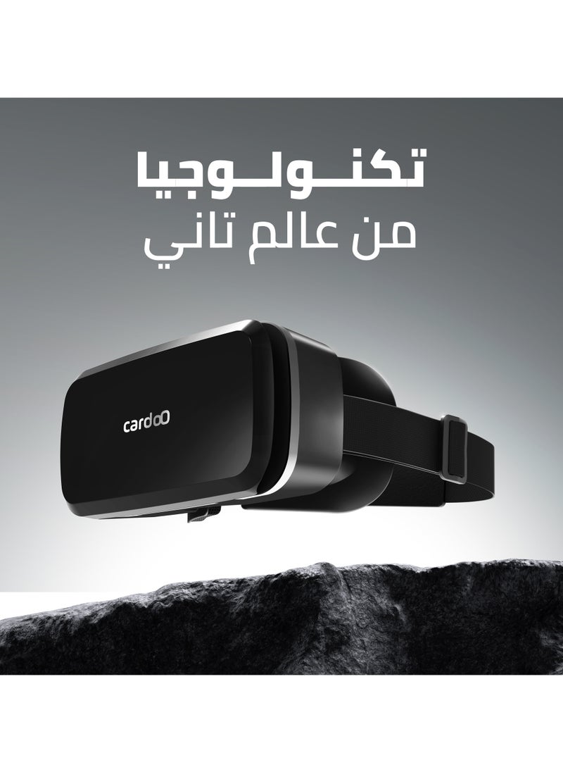 cardoo - CardoO VR Box Go – Lightweight VR Headset, VR glasses for Android and iOS Mobile Phones (4.8 to 7.0) | 360° Panoramic View | Multi-Function Button - Image 1