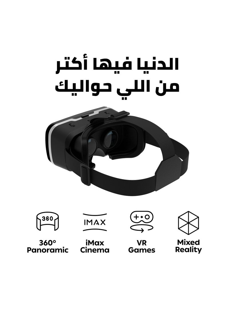 cardoo - CardoO VR Box Go – Lightweight VR Headset, VR glasses for Android and iOS Mobile Phones (4.8 to 7.0) | 360° Panoramic View | Multi-Function Button - Image 1