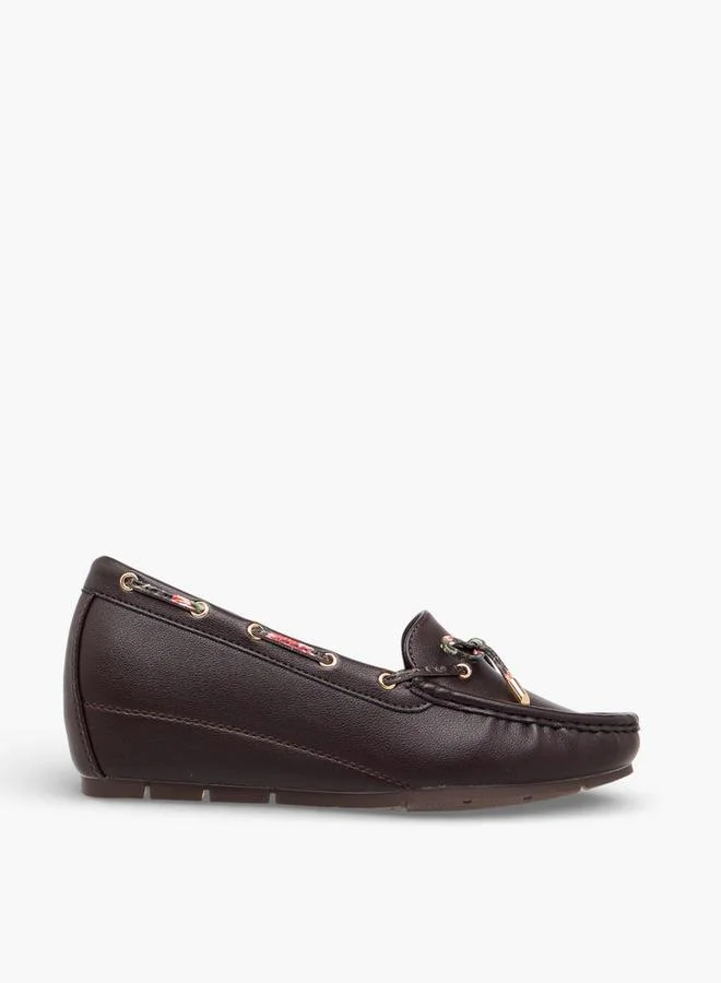 Flora Bella By Shoexpress BROWN Flora Bella Women Wedge Heel Loafers for Women | Best Price UAE