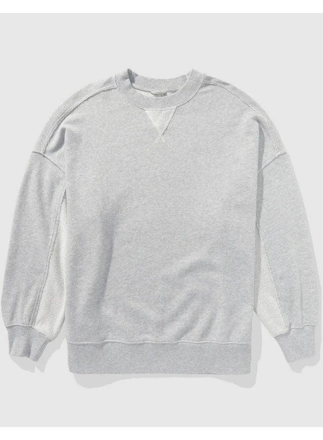 Aerie Big Chill Crew Neck Pullover Sweatshirt