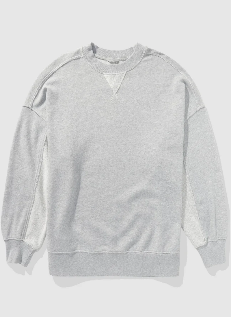 Aerie Big Chill Crew Neck Pullover Sweatshirt
