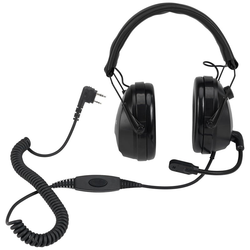Retevis EHK012 Foldable Two Way Radio Headset with Mic,Noise Reduction,Volume Adjust, Compatible with Baofeng UV-5R BF-F8HP PRO AR-5RM Pxton PX-888S, for RT22 RT68 RT86, 2 Way Radio Headset(1 Pack) - Image 1
