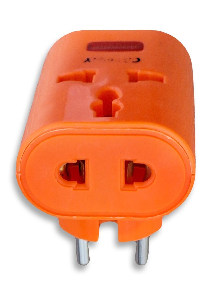 Generic - Power socket, 10-16 amp, 250 volt, with 3 port orange , easy to use in residential apartments, factories, and workshops - Image 1