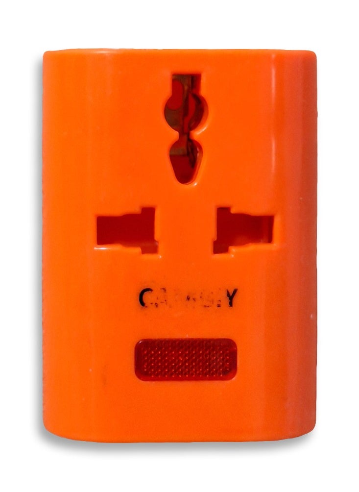 Generic - Power socket, 10-16 amp, 250 volt, with 3 port orange , easy to use in residential apartments, factories, and workshops - Image 1