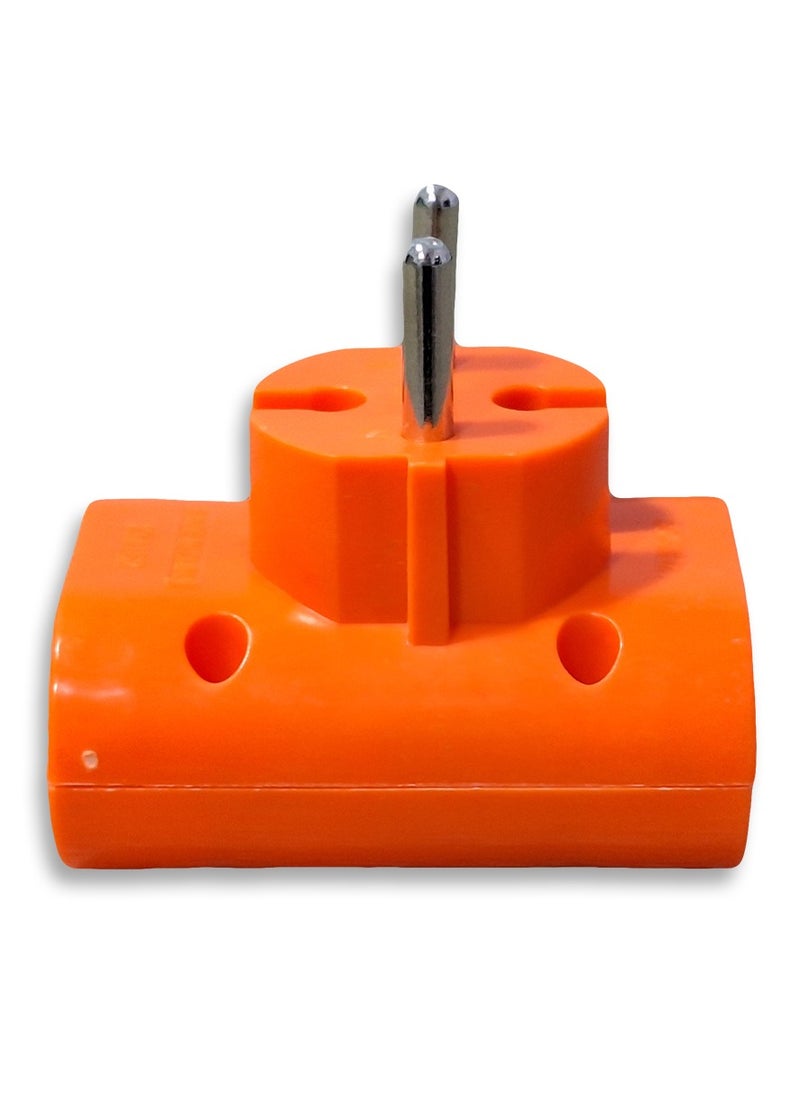 Generic - Power socket, 10-16 amp, 250 volt, with 3 port orange , easy to use in residential apartments, factories, and workshops - Image 1
