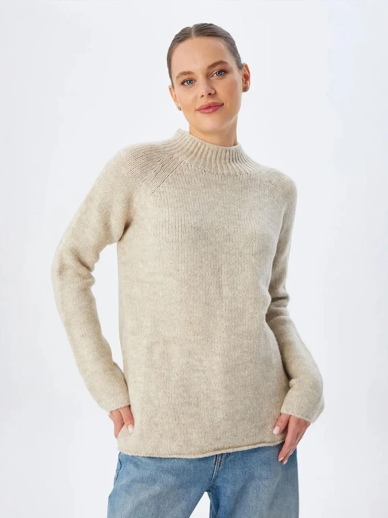 MixRay Mixray Knit Half Turtleneck Sweater