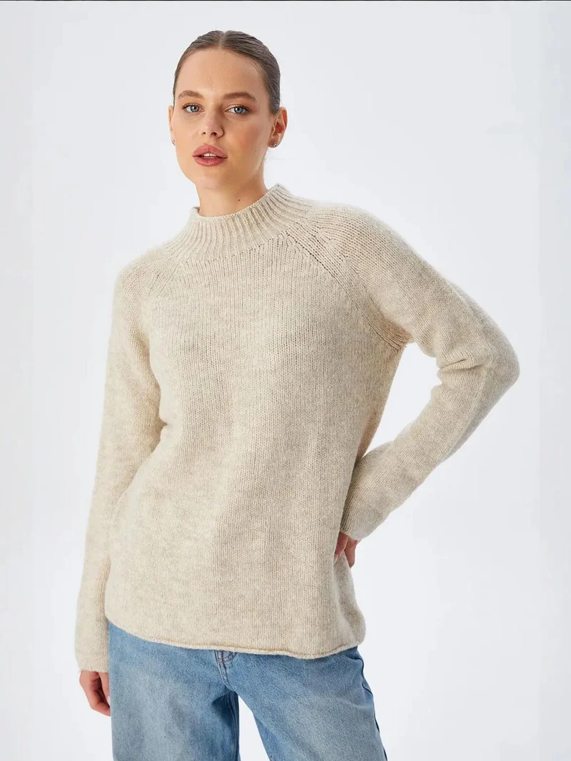 MixRay Mixray Knit Half Turtleneck Sweater