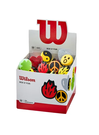 Wilson Box of Fun Vibration Tennis Dampeners - Pack of 100