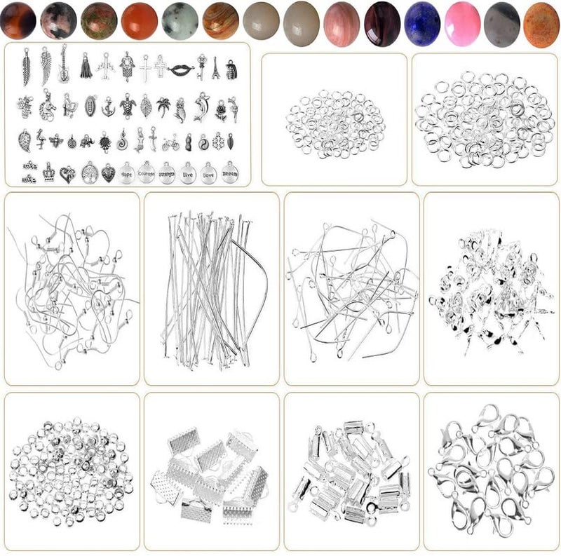 DIY Crafts DIY Crafts 200x Pcs Kit, Mixed DIY Kit, Accessories for Ring Jewellery Making, Bracelet Making Kit Jewelry Neclace, Bracele (200x Pcs Kit, Mixed DIY Kit) - Image 4