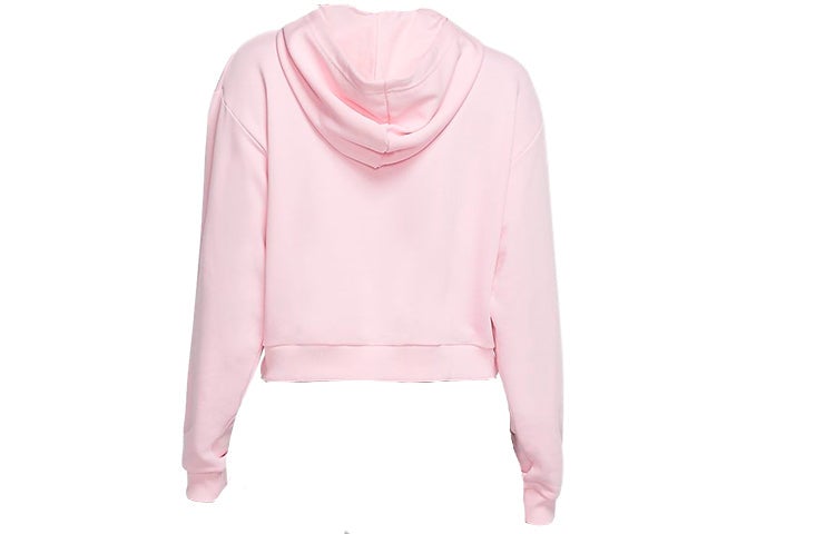 Nike (WMNS) Nike Sportswear Crop Fleece Hoodie 'Pink' - Image 1