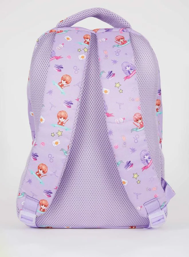 DeFacto Harry Potter Print Mesh Pocket Backpack by Styli