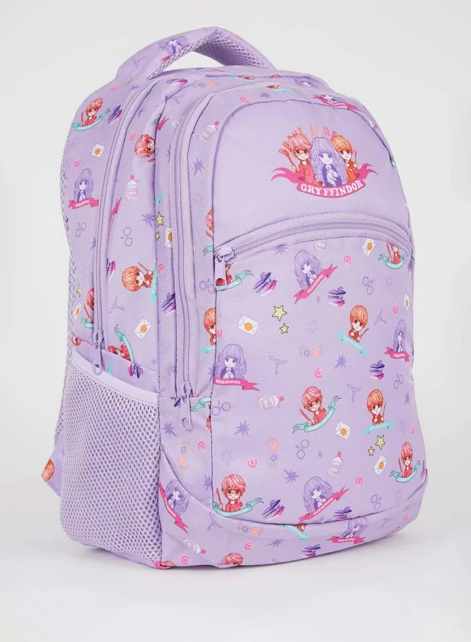 DeFacto Harry Potter Print Mesh Pocket Backpack by Styli
