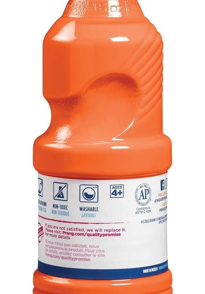 Prang Washable Paint in Bright Orange - 16oz Non-Toxic Tempera Paint - Image 2