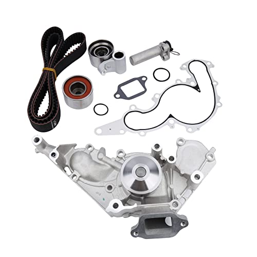 AA Ignition Engine Timing Belt with Water Pump Kit Compatible with Lexus Toyota 40L 43L 47L GS430 GX470 LS430 SC400 SC430 4Runner Land Cruiser Sequoia Tundra Replaces TKT021 TCKWP298 - Image 1