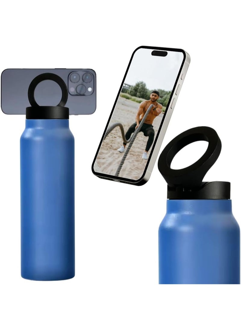 Kidle Multi-Function Insulated Tumbler – Large Capacity, Portable Sports Cup with Magnetic Phone Holder & Adjustable Stand for Vlogging and Travel - Image 1