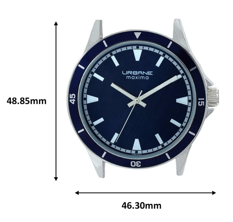 Maxima Urbane Analog Watch Collection for Men 70345PMGI, dial_Color -Blue, Band_Color-Brown - Image 5
