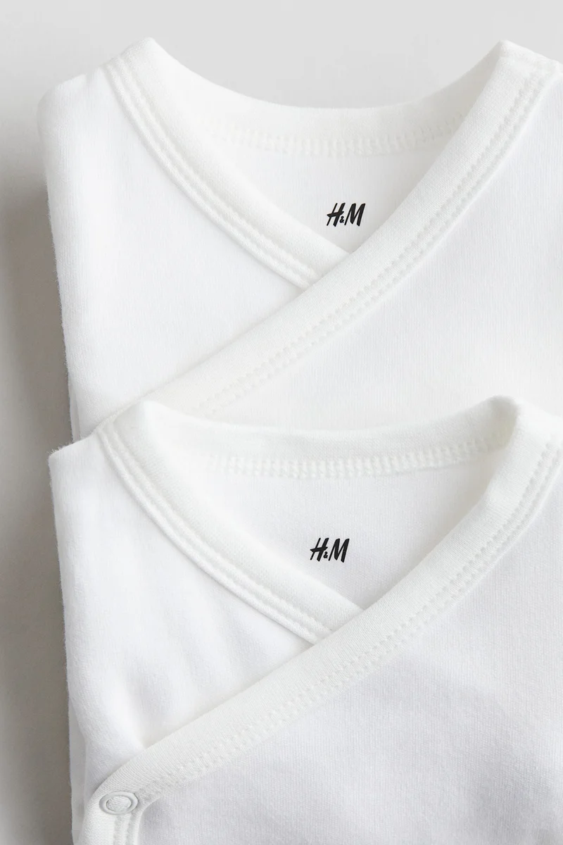 H&M 2-pack long-sleeved bodysuits