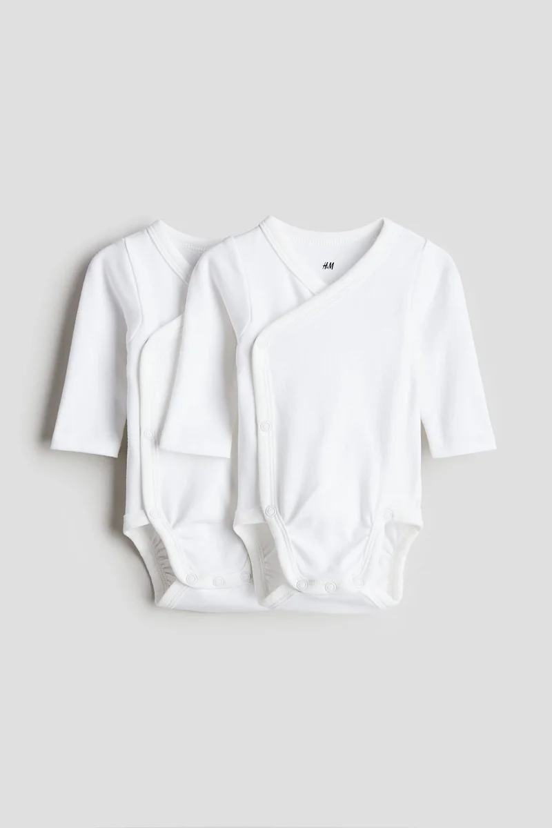 H&M 2-pack long-sleeved bodysuits