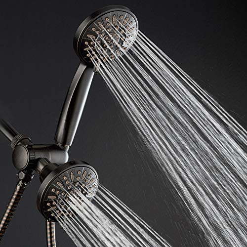 AquaDance Oil Rubbed Bronze Premium High Pressure 48 3-Way Combo for The Best of Both Worlds – Enjoy Luxurious Rain Head and 6-Setting Hand Held Shower Separately or Together - Image 3