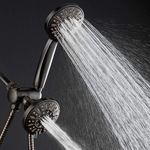 AquaDance Oil Rubbed Bronze Premium High Pressure 48 3-Way Combo for The Best of Both Worlds – Enjoy Luxurious Rain Head and 6-Setting Hand Held Shower Separately or Together - Image 4