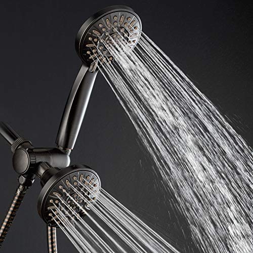 AquaDance Oil Rubbed Bronze Premium High Pressure 48 3-Way Combo for The Best of Both Worlds – Enjoy Luxurious Rain Head and 6-Setting Hand Held Shower Separately or Together - Image 2